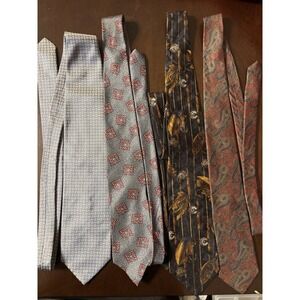 4 Men's Ties Silk Made In Italy Mix Patterns - Ferrel reed - Jos.a.Bank - Campus